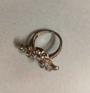 vintage sterling Silver Gold Plated ring
