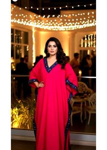 Red Embellished Kaftan ❤️