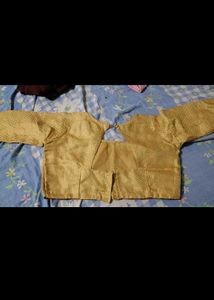 Woman golden stylish blouse