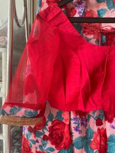 Floral stitched Lehenga Choli Set