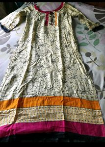 Floral Print Kurta 3 &amp; A Suit Set