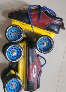 Red &amp; Black Shoes Roller Skates
