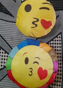 Heart EMOJI PILLOW TEDDY PACK OF 2 combo