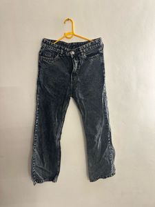 Dark Grey Straight Jeans