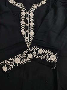 Elegant Embroidered  black Kurta