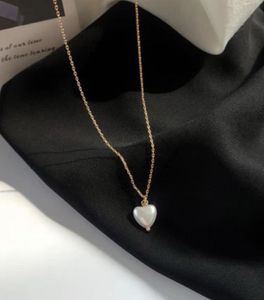 Pearl Heart Pendant Necklace