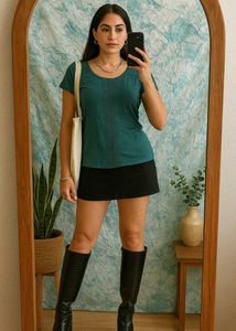 ➡️ y2k Teal Top ⬅️