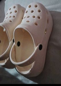 Beige Crocs