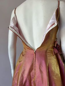 sequined silk blend luxury gown