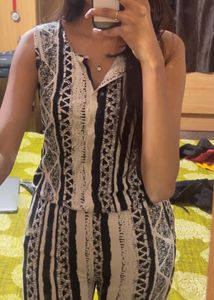 Black And White Jumpsuit
