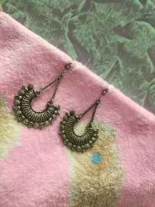 Silver/Oxidised Earrings,