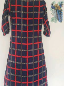 Blue Red Kurti