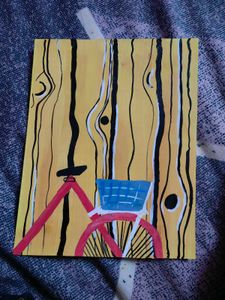 Handmade Bike Ride Artwork