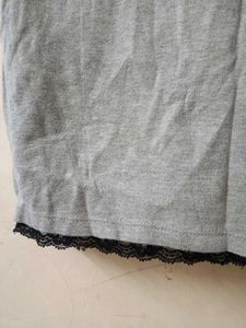 Gray Long Sleeve Mini Dress