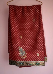 MAROON Banarasi Georgette SAREE