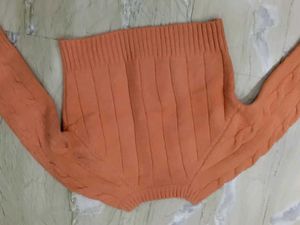 Peach Knit Sweater