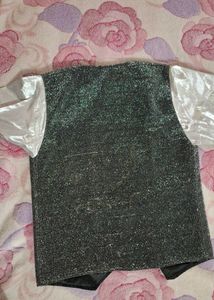 Sparkly Silver Vest