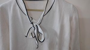 Creme  knot Sweater