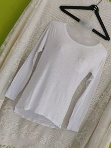 White Long Sleeve Top