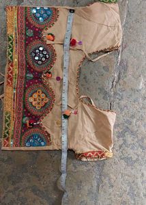 Ethnic Embroidered Top &amp; Skirt Set