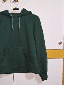 Dark Green Hooded Sweatshirt