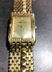 CHARLIE DELON MEN&#39;S WRIST WATCH 24K Gold Plated