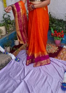 OrangeSaree 🥳VeryLow Price   Me