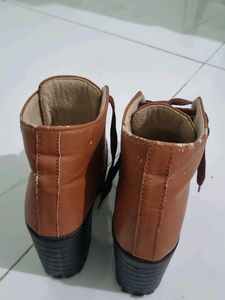 Leather Heel Boots For Women