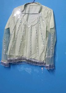 Mirror Embroidery Lehanga Choli With Dubatta