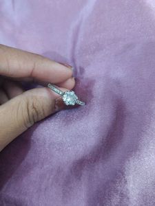 925 Silver Ring with Stone Accent