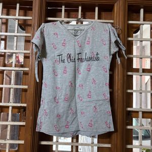 Grey Body fit Top