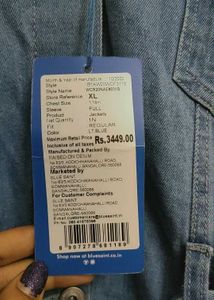 New blue saint brand denim jacket