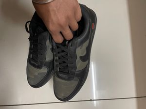 New Nike Black Army Design Shoes