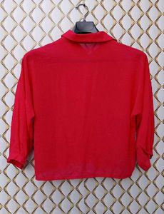 New With Tag Korean Cute Moti Red Shirt