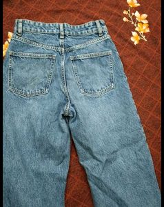 Ripped Wide Leg Jeans