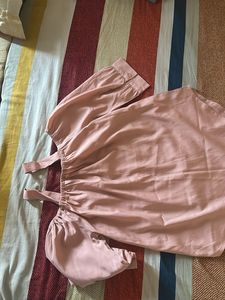 Off-Shoulder Pink Top