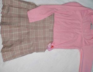 A Korean Pink Mini Skirt