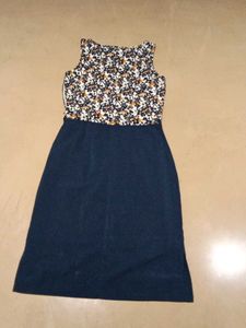Lovely Blue Sleeveless Dress