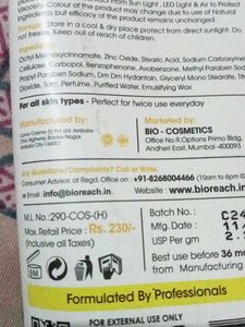 Bio reach Sunscreen