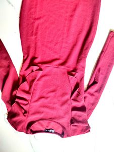 Red Ruffle Bodycon Dress