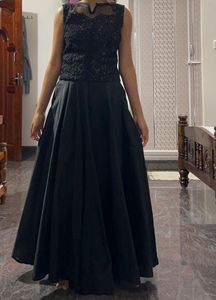 Black Gown With Bottom