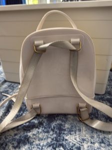Yellow &amp; White Backpack