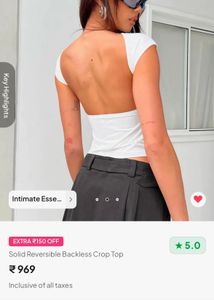 Newme Backless Top