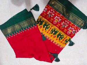 Saree With Stich Blouse