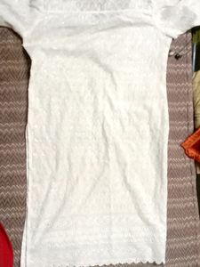 White Chikankari Kurti