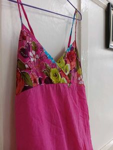 Floral Pink Maxi Dress