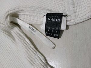 White Knit Tie-Front Cardigan