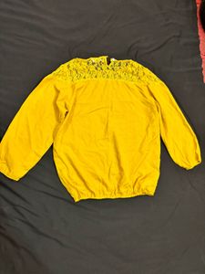 Mustard Yellow Lace Blouse
