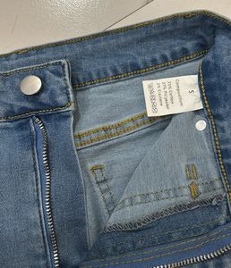 Denim mini skirt