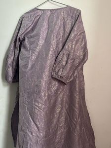 Embroidered Purple Kurta